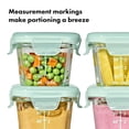 thumbnail image 3 of Contenedores de Almacenamiento de Alimentos OXO Tot Bloques para Bebés de Vidrio 120 ml, 3 of 7
