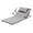 Grey + Foam, variant on Electric Adjustable Bed Backrest - 300 lbs Weight Capacity, 4-68° Lift, Machine Washable Fabric - for Elderly, Pregnancy, Patients, Handicap Assistance - Fits Most Bed Frames