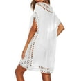 thumbnail image 2 of Cogild Swimsuit Cover up for Women White Crochet Beach Coverup Bathing Suit Cover Ups, 2 of 5