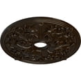 thumbnail image 3 of Ekena Millwork 23 5/8"OD x 3 7/8"ID x 2 1/8"P Jamie Ceiling Medallion (Fits Canopies up to 3 7/8"), Hand-Painted Bronze, 3 of 6