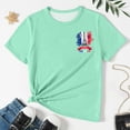 thumbnail image 4 of SXcggal Girls Short Sleeve Shirts Kids Summer Tops Crewneck Tees 3 13 Years Beautiful Cute Casual Girl Top, 4 of 6
