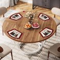 thumbnail image 3 of Shiyou-Rouge Sets de Table en Forme de Coin pour Table Ronde Lot de 4, Décoration de Table de Cuisine d'Hiver pour Fête Intérieure Maison, 3 of 4
