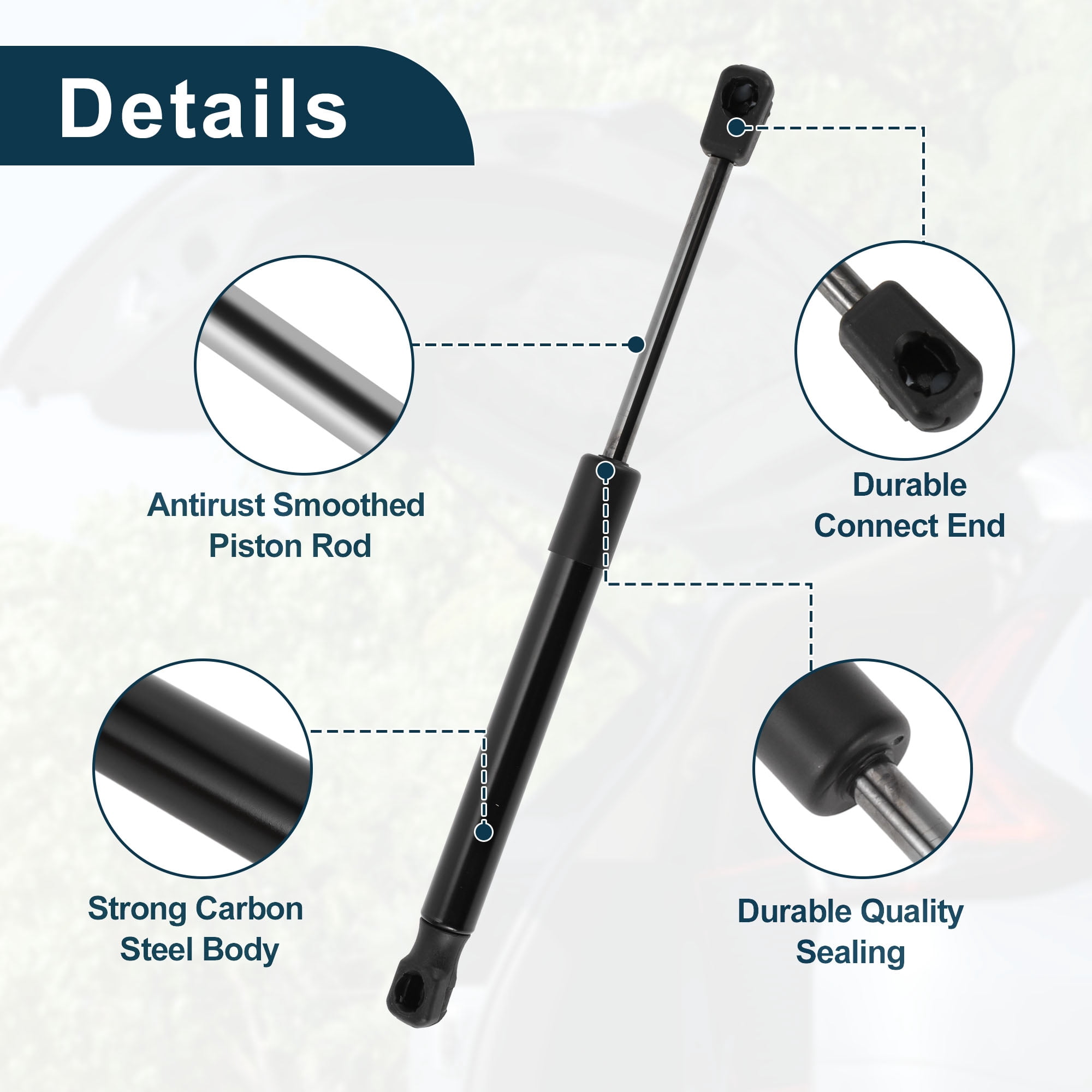 Unique Bargains 2Pcs Lift Supports Struts No.99151155100 for Porsche 911 2012-2017