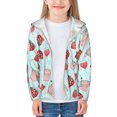 thumbnail image 3 of Kids Zip Up Hoodie for Boys Girls Toddler - Wine glass grape Print Lightweight Long Sleeve 4T Boys Girl Clothes, Sun Protection Windproof Jackets Hoodie Sweatshirt, 3 of 7
