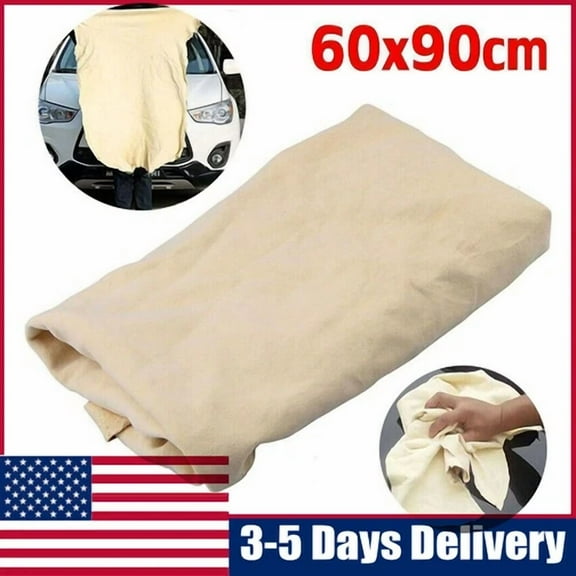 Natural Chamois Leather Car Cleaning Cloth Washing Absorbent Drying Shammy Towel
