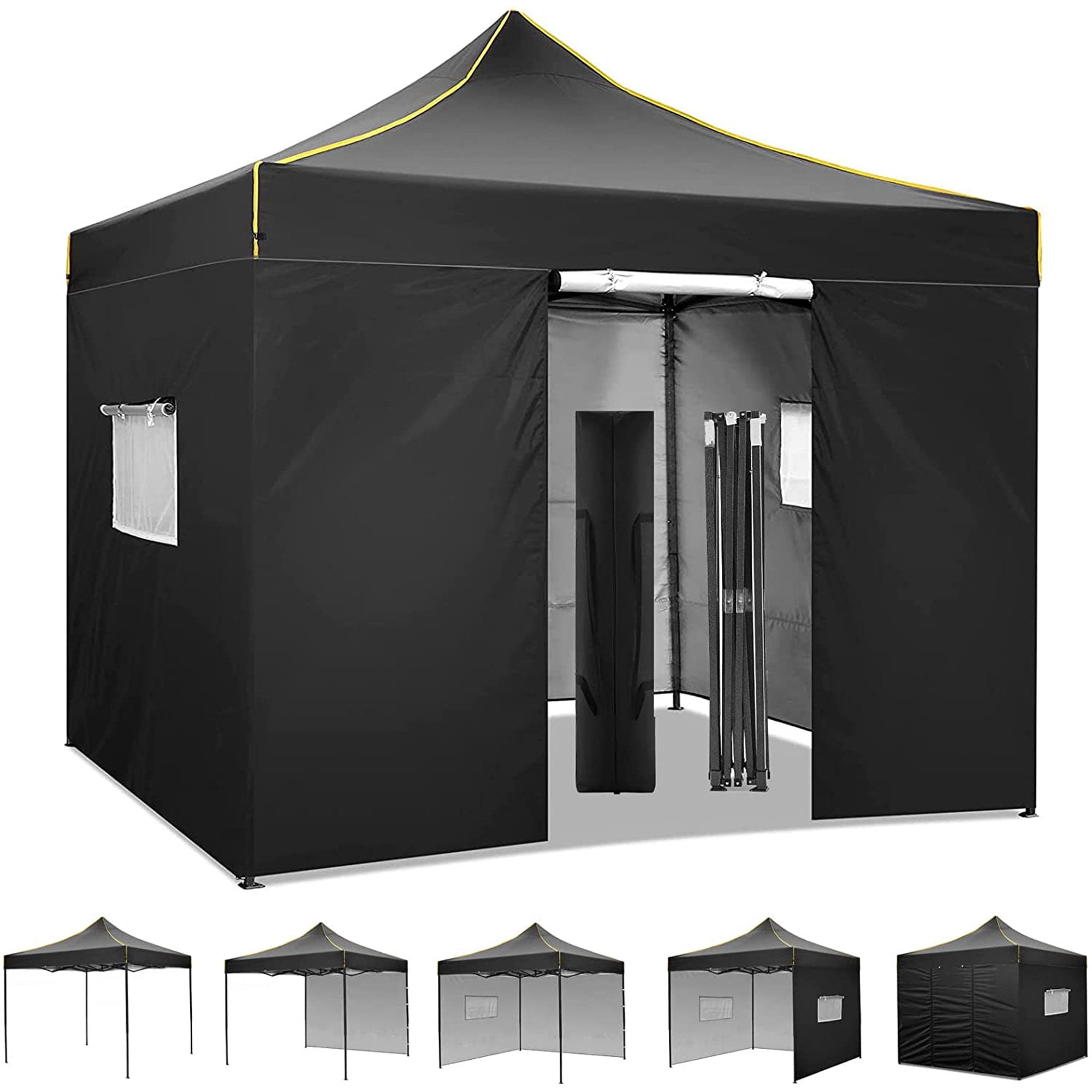 Waterproof  EZ Pop Up Canopy 10x10 Outdoor Commercial Party Instant Gazebo Tent 
