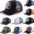 thumbnail image 2 of Gorra de béisbol de algodón, sombrero de papá, gorra de camionero, nuevo tipo, envío directo, Snapback de anime para hombres y mujeres, 62 hola suerte  unisex, 2 of 2
