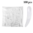 thumbnail image 2 of 100PCS Cosmetic Spatula Curved Makeup Scoop Facial Mask Spoon for Mixing, 2 of 7
