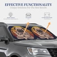 thumbnail image 2 of Lsque Pug dog Yoga 2 PCS Windshield Sun Shade | CarFoldable Window Covers | Car Accessories Reflect UV for Universal Cars SUV Truck | Large, 2 of 7