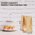 thumbnail image 3 of 25 Sourdough Bread Bags For Homemade Loaf Kraft Brown Paper Bread Bags with Window and Square Bottom Large Bakery Bag - Reusable and Disposable Square Bottom for Easy Storage of Sandwiches and Bagels, 3 of 6