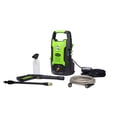 thumbnail image 1 of Hidrolavadora Greenworks de 1500 PSI y 1,2 GPM (vertical, de mano), certificada por PWMA, 1 of 5
