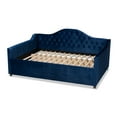 thumbnail image 2 of Baxton Studio Perry Royal Blue Velvet Button Tufted Queen Size Daybed, 2 of 8