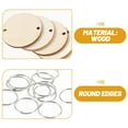 thumbnail image 6 of WHAMVOX 50Pcs Wooden Calendar Board Round Slices With Iron Loops Set Burlywood Khaki For Birthday Tracker, 6 of 8