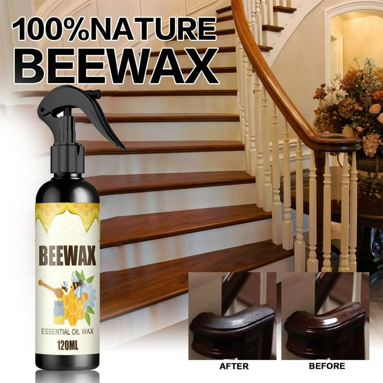 AZZAKVG Christmas Natural Micro Molecularized Beeswax Spray 120Ml Beeswax  Spray Cleaner Beeswax Furniture Polish Spray The Original Wax Furniture  Polish And Cleaner 
