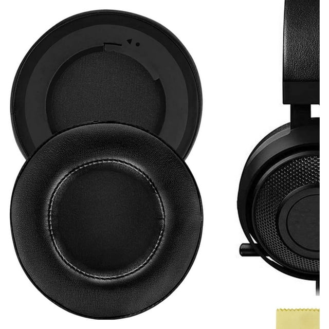 Geekria Coussinets de Remplacement en Cuir Protéiné pour Écouteurs de Jeu USB Razer Kraken 7.1 Chroma V2