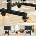 thumbnail image 5 of TAVR Furniture Heavy Duty Mobile TV Cart for 50-90 inch Large TVs up to 200 lbs, Height Adjustable Rolling TV Stand with Shelf for Living Room, Office, 5 of 9