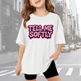 thumbnail image 2 of gcong Girls Shirts Short-Sleeve T-Shirt Crew Neck, Girls Tees Tween Clothes 10-12 Girls Trendy, 2 of 4
