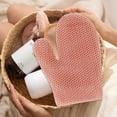 thumbnail image 2 of Honeycomb Exfoliating Bath Gloves - Microfiber for Enhanced Blood Circulation & Soft, Smooth Skin - Exfoliating Shower Mitt Sponges for All Skin Types (Pink - Glove), 2 of 7