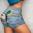 thumbnail image 4 of Fotbe Mallard Duck Swimming In A River Shorts Sin Costuras – Shorts Deportivos de Cintura Alta para Mujer, Elásticos para Gimnasio, Yoga, Running o Ciclismo-Large, 4 of 8