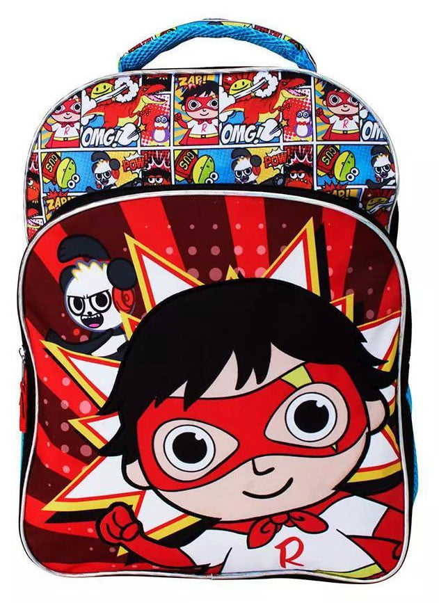 Ryan's World 12" Small School Backpack Book bag Plus Matching Lunch Bag 