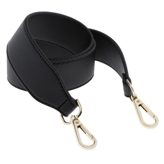 PU Leather Bag Handles Wide Bag Strap Carrying Handles Replacement Black