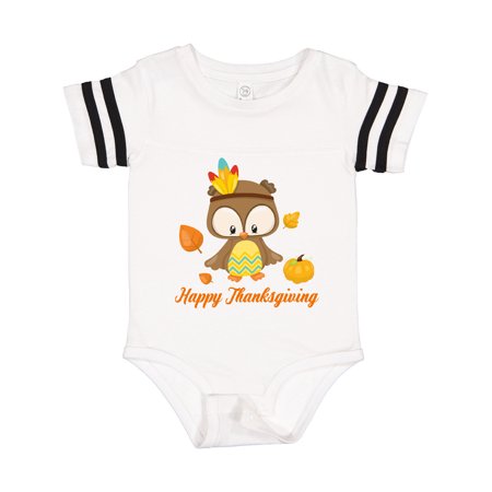 

Inktastic Happy Thanksgiving Owl Gift Baby Boy or Baby Girl Bodysuit