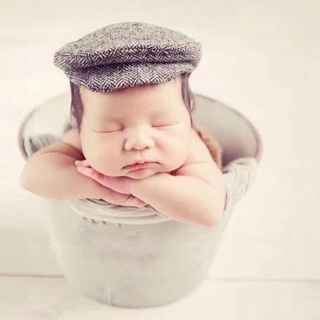 Gorro de Rayas Suave Jadeshay para Bebé 0 a 3 Meses