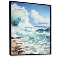thumbnail image 2 of Designart "Serenity of the Florida Ocean" Nautical & Beach Floater Framed Canvas Print, 2 of 7