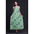 thumbnail image 3 of Bimba Rayon Bird Womens Long Casual Dress Spaghetti Strap Summer Maxi Sundress-XXX-Large, 3 of 4