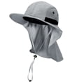 thumbnail image 1 of Tirrinia Sombrero para el sol con solapa para el cuello y ala ancha, UPF 50+, gorras de pesca para senderismo, safari, para hombres y mujeres, perfecto para aventuras al aire libre, 1 of 1