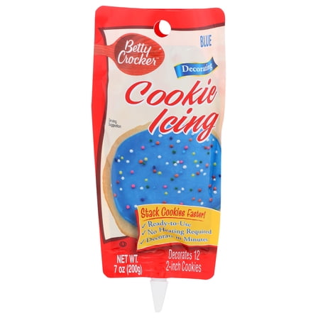 Pack of 6, Betty Crocker Blue Decorating Cookie Icing, 7 oz