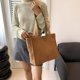 thumbnail image 4 of Bolso de hombro informal a la moda para mujer, bolso de mano, bolso de compras de pana para mujer (marrón), 4 of 6