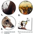 thumbnail image 3 of Designart Double Exposure Of A Kangaroo With Australian Landscape Canvas Wall Art, 3 of 5