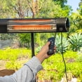 thumbnail image 4 of Kenmore Carbon Infrared 1500W Electric Patio Heater with Tripod and Remote, KH-7E01-BKTP, Black, 4 of 14