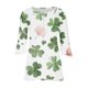 thumbnail image 4 of Fiudx Liquidación de Ofertas Flash Camiseta Estampada a La Moda para Mujer, Blusa con Mangas 3/4, Camisetas Informales con Cuello En V, 4 of 4
