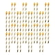 thumbnail image 3 of 50pcs Colored Striped Straw Candle Style Cake Picks Cupcake Toppers Cake Decors, 3 of 4