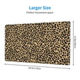 thumbnail image 3 of Bingfone Leopard Print Large Gaming Mouse Pad,Extended Desk Mousepad With Stitched Edges,Non-Slip Base,Water Resist Keyboard Pad For Gamer, Office & Home, 29.5 X 16 In, 3 of 9