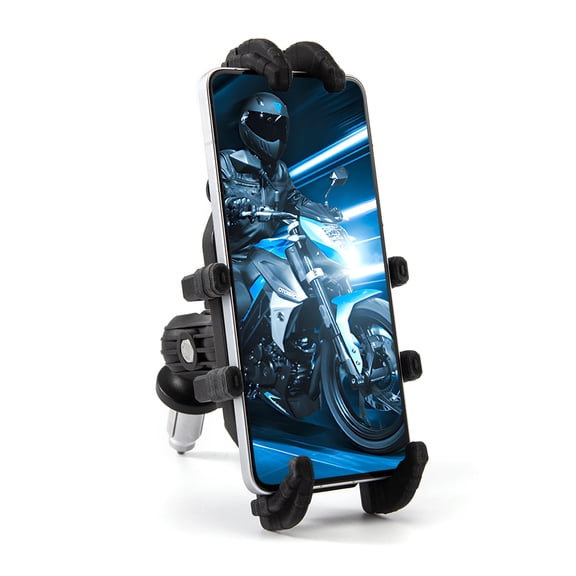 Motorcycle Mobile Phone Holder with Vibration Dampener Motorcycle Cellphone Holder for 4.7-7.1 Inch Smartphones