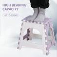 thumbnail image 2 of Home Use Foldable Stool Outdoor Portable Space-Saving Thickened Step Stool Adults Students Sturdy Folding Chair, 2 of 8