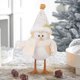 thumbnail image 1 of Adorno de pájaro LED iluminado, decoración de mesa, regalo, adorno de Navidad, estatua de adorno de escritorio para mesa, suministros para fiestas Sombrero puntiagudo blanco Macarena Figura de escritorio, 1 of 8