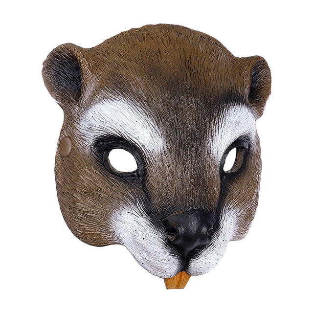 Máscara de ardilla 3D Salvador Cubierta facial de gato para fiesta de Halloween