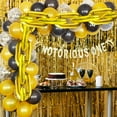 thumbnail image 3 of Baby 1st Birthday Decorations, The Notorious One Banner, Black Gold Balloon Garland Arch Kit with Chain Balloons for Boy Hip Hop First Bday Biggie Smalls Party Supplies, 3 of 6