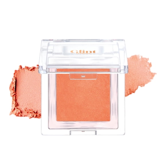 Spring Event Glint Baked Blush (Citrus Pop 0.08oz) - Rubor facial en polvo de larga duración para todo el día para una apariencia natural. Maquillaje coreano para el cuidado de la piel coreano. Color