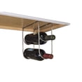 thumbnail image 2 of Hardware Resources Wbh-R 9-1/16" Tall 2 Bottle Under Mount Wine Storage Rack - Bronze, 2 of 2