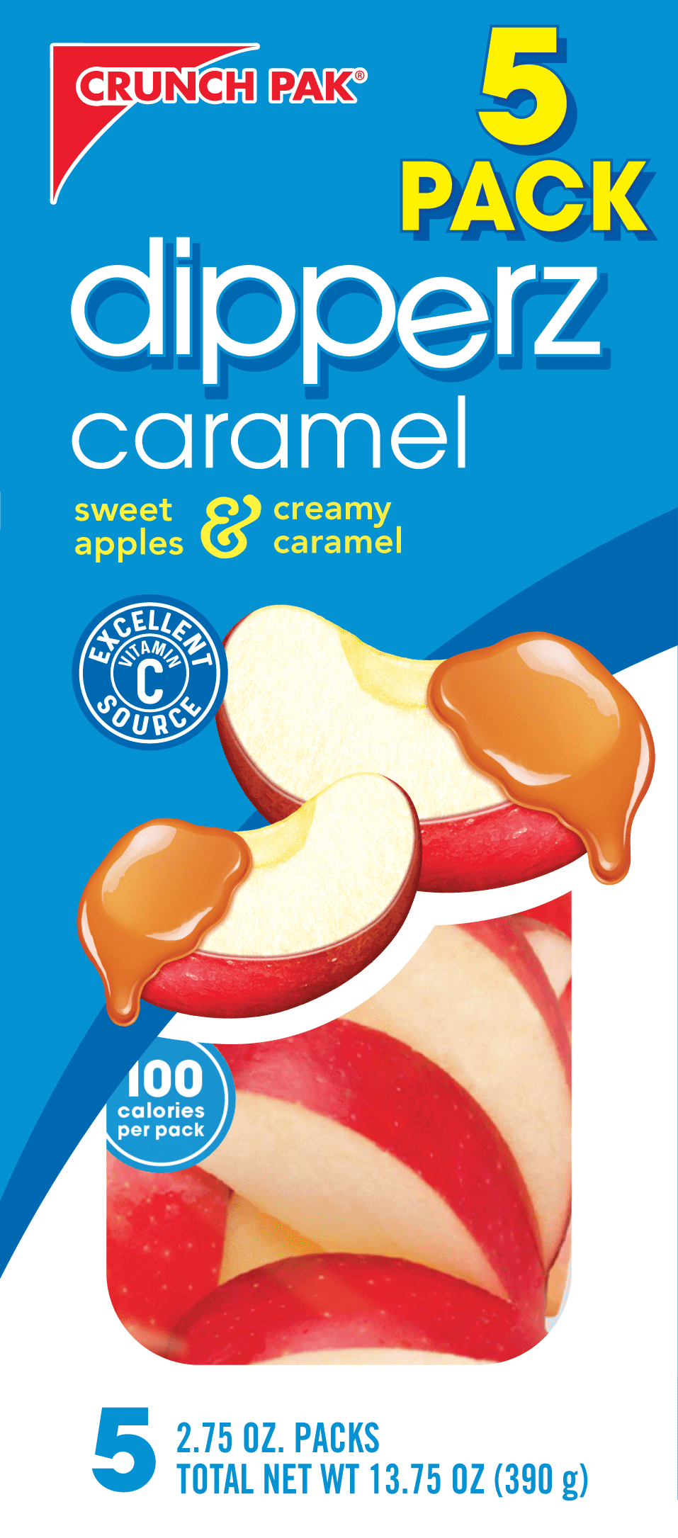 Dippin' Stix Sliced Apples & Caramel, 2.75 oz, 5 count