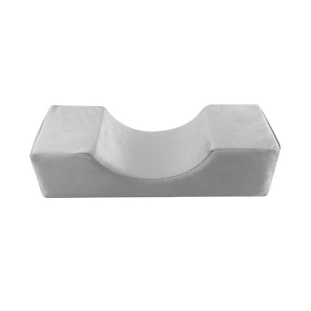 Qarigey Soporte para el cuello transpirable cómodo reposacabezas almohada cojín de extensión de pestañas herramienta de injerto masajeadores Gris