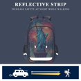 thumbnail image 5 of FORMRS Unisex School Backpack 17" Student Travel Bag with Laptop Compartment, Fireworks Night Pattern, 5 of 7