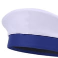 thumbnail image 7 of Jiibva Sailor Hat Yacht Captain Hat Sailor Costume Accessory Men Navy Marine Hat Adjustable Boat Navy Hat For Adult Men, 7 of 7