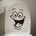 thumbnail image 3 of 2Pcs Toilet Sticker Funny Cartoon Toilet Sticker Toilet Seat Sticker Smiley Face Toilet Stickers Bathroom Door Seat PVC, Removable, 3 of 5