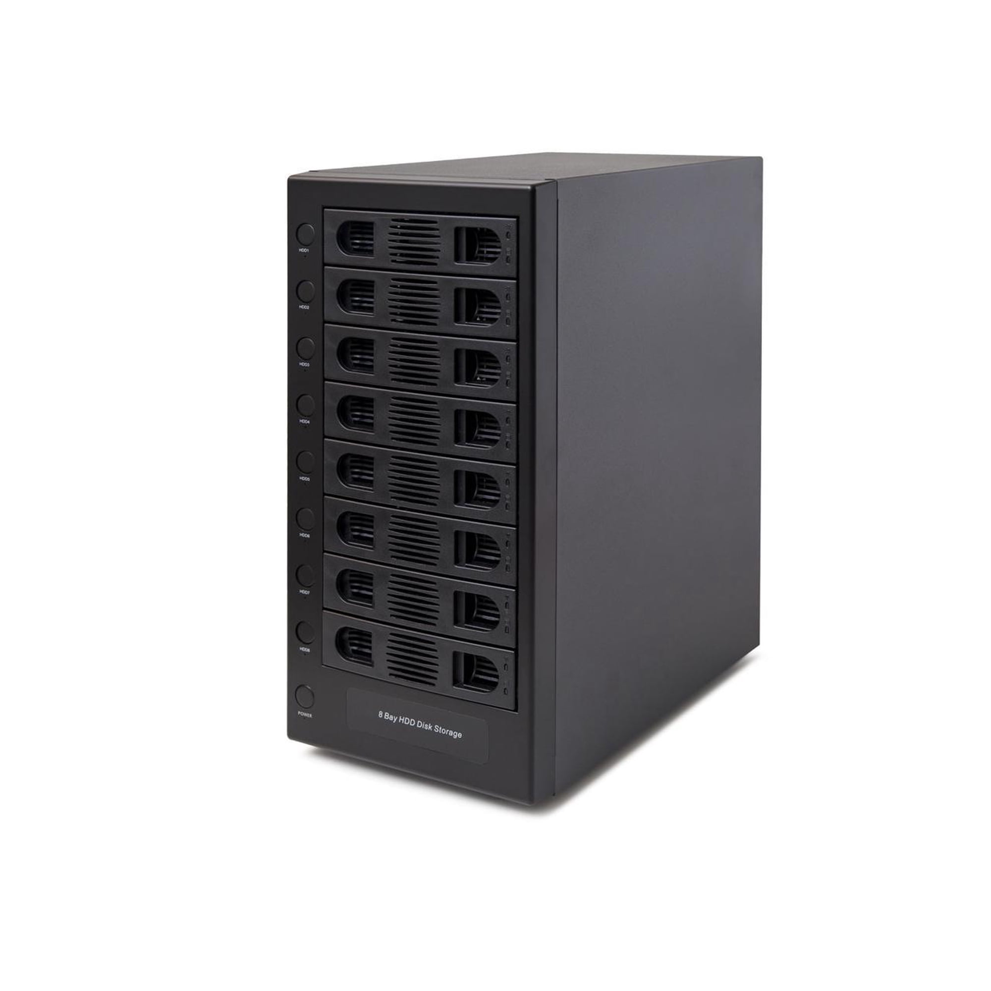 8 Bay Tool Less Tray Hot Swapable 2.5" and 3.5" SATA Hard Drive External USB 3.0 Hard Drive Enclosure